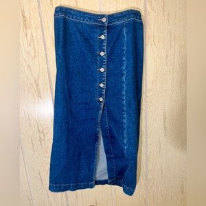 Free people denim skirt